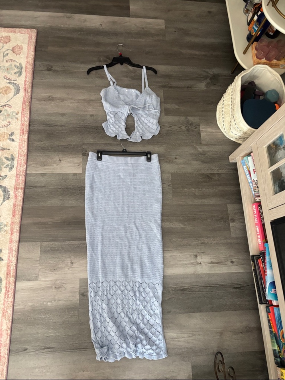Matching Set- light blue knit